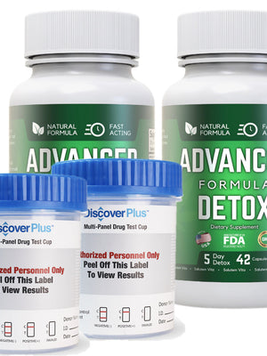Drug Detox Set - Advanced Formula Detox, Multi Panel Drug Test Cup
