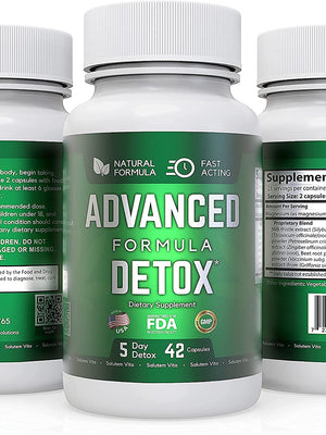 Advanced Formula Detox [3 pack] - Potent Liver & Urinary Tract Cleanse Supplement for Toxin Removal