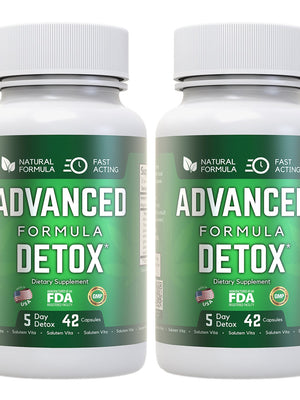 Advanced Formula Detox [2 pack] - Potent Liver & Urinary Tract Cleanse Supplement for Toxin Removal